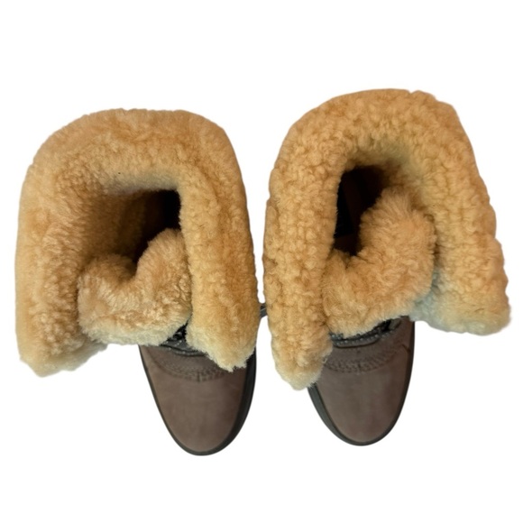 Sorel Tivoli IV Parc Boot Omega Taupe Waterproof Leather Wool Lining Size 6.5 - Picture 4 of 15